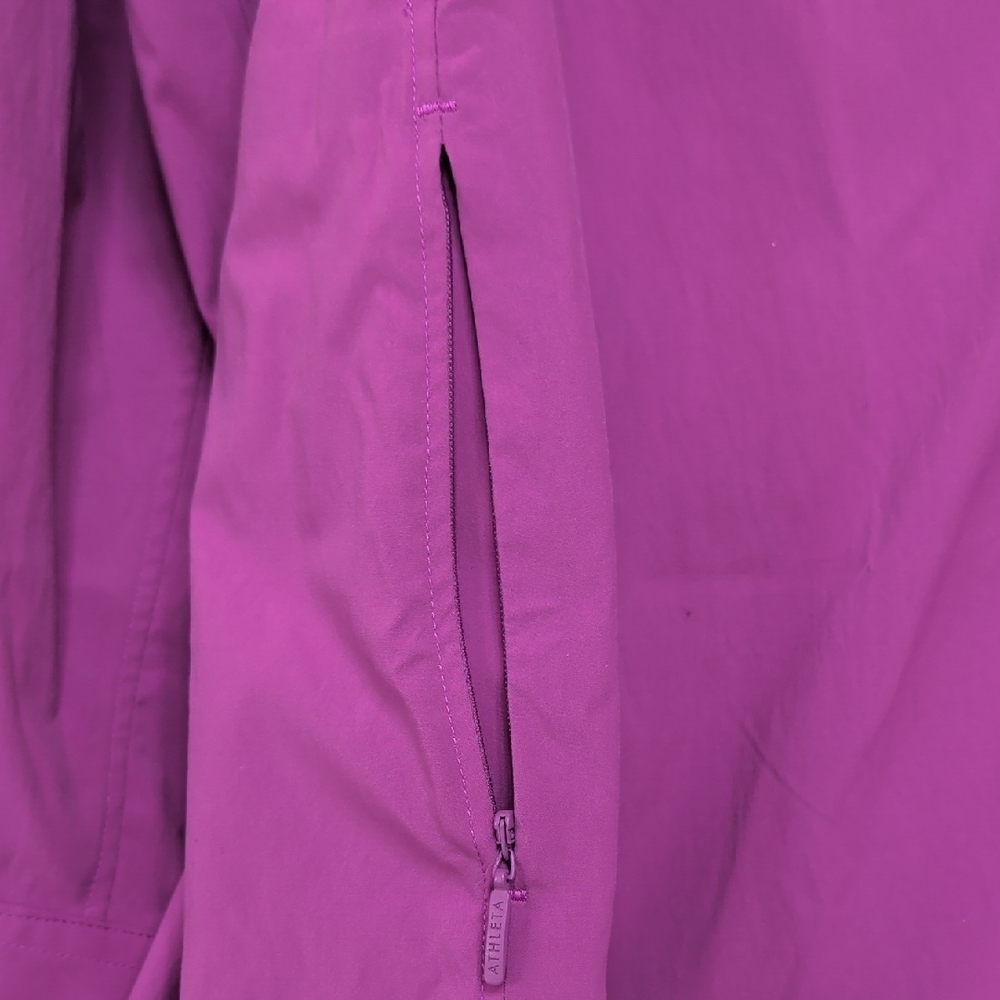 Athleta oversize vibrant magenta poplin shirt - Picture 3 of 8